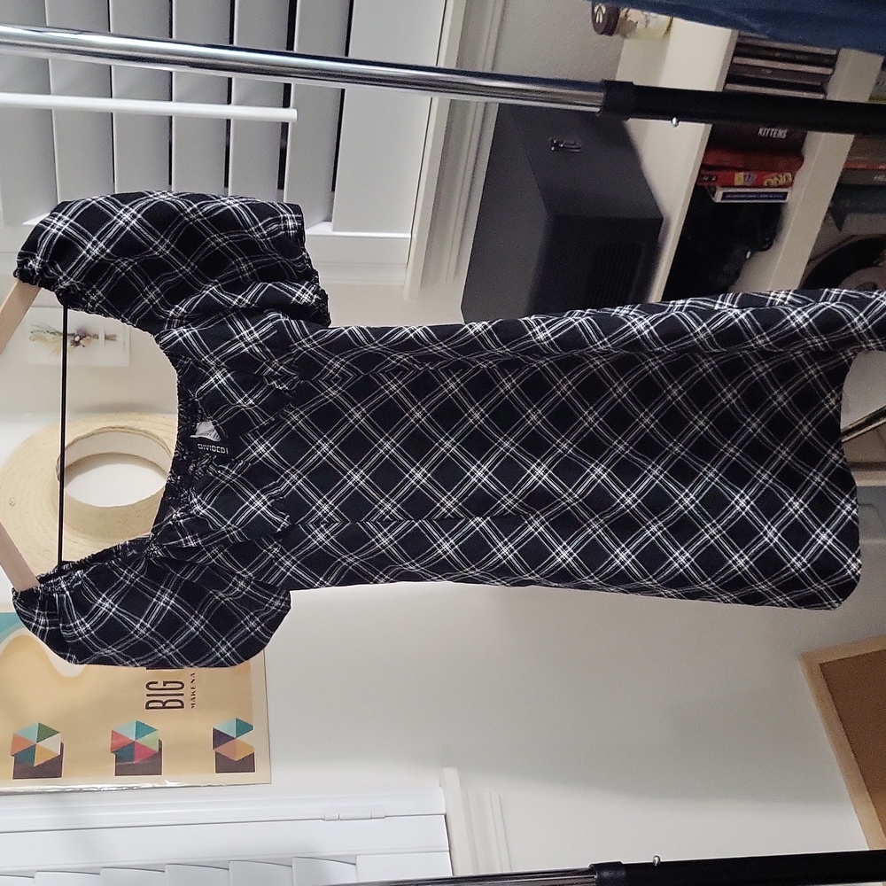 H&M Black Plaid Dress
